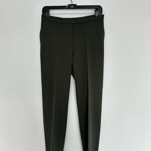 Theory Olive Green Treeca Trousers